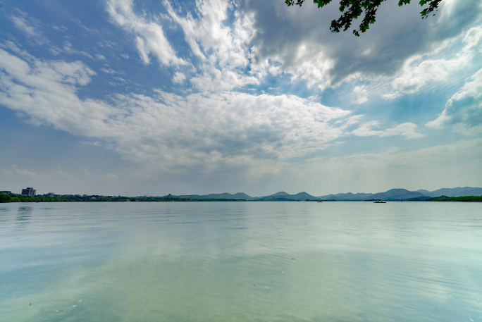 西湖湖面延时