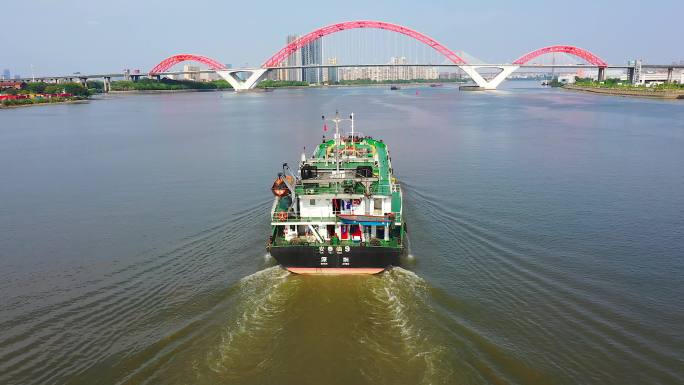 广州新光大桥航道航拍