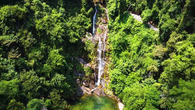 【航拍】鼎湖山自然风景区飞水潭