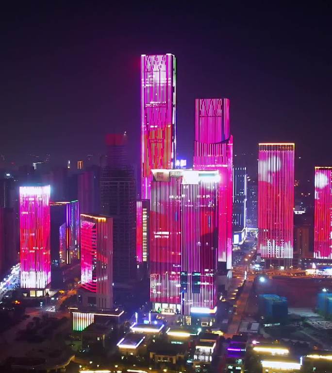 湖南金融中心城市灯光秀-竖版