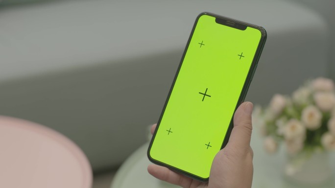 唯美居家手机绿屏点击屏幕触摸屏幕手机抠像