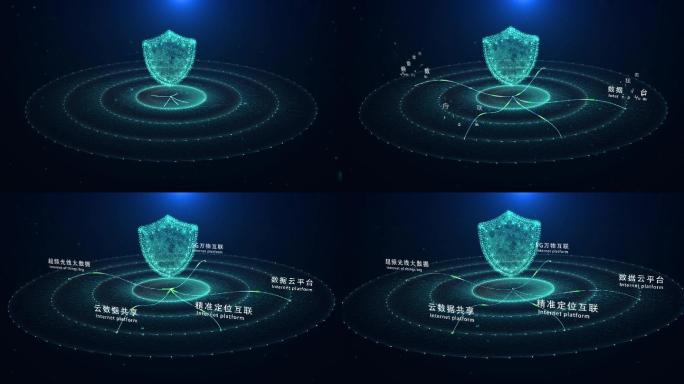 科技分类平台文字科技感大数据防护防伪中心