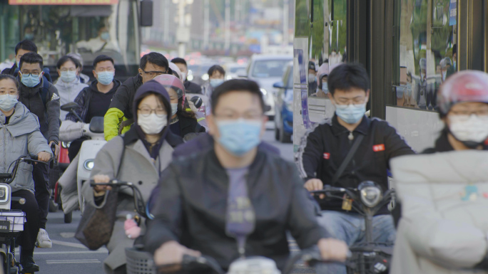 城市上下班 车流人流