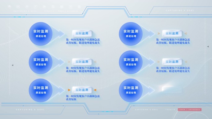 简约大气亮色信息分类模块模板