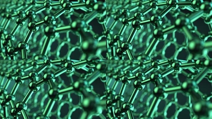 石墨烯纳米碳管尖端科技分子结构蜂窝
