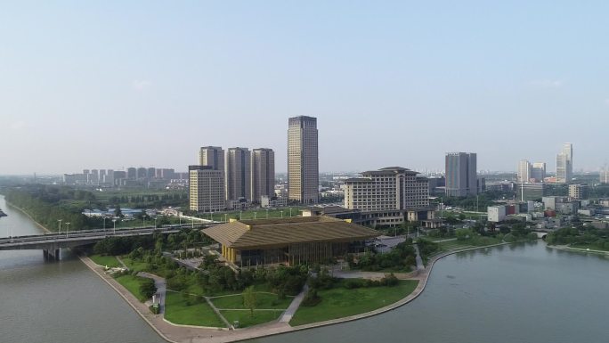 京杭之心世界运河名城博览会空镜头