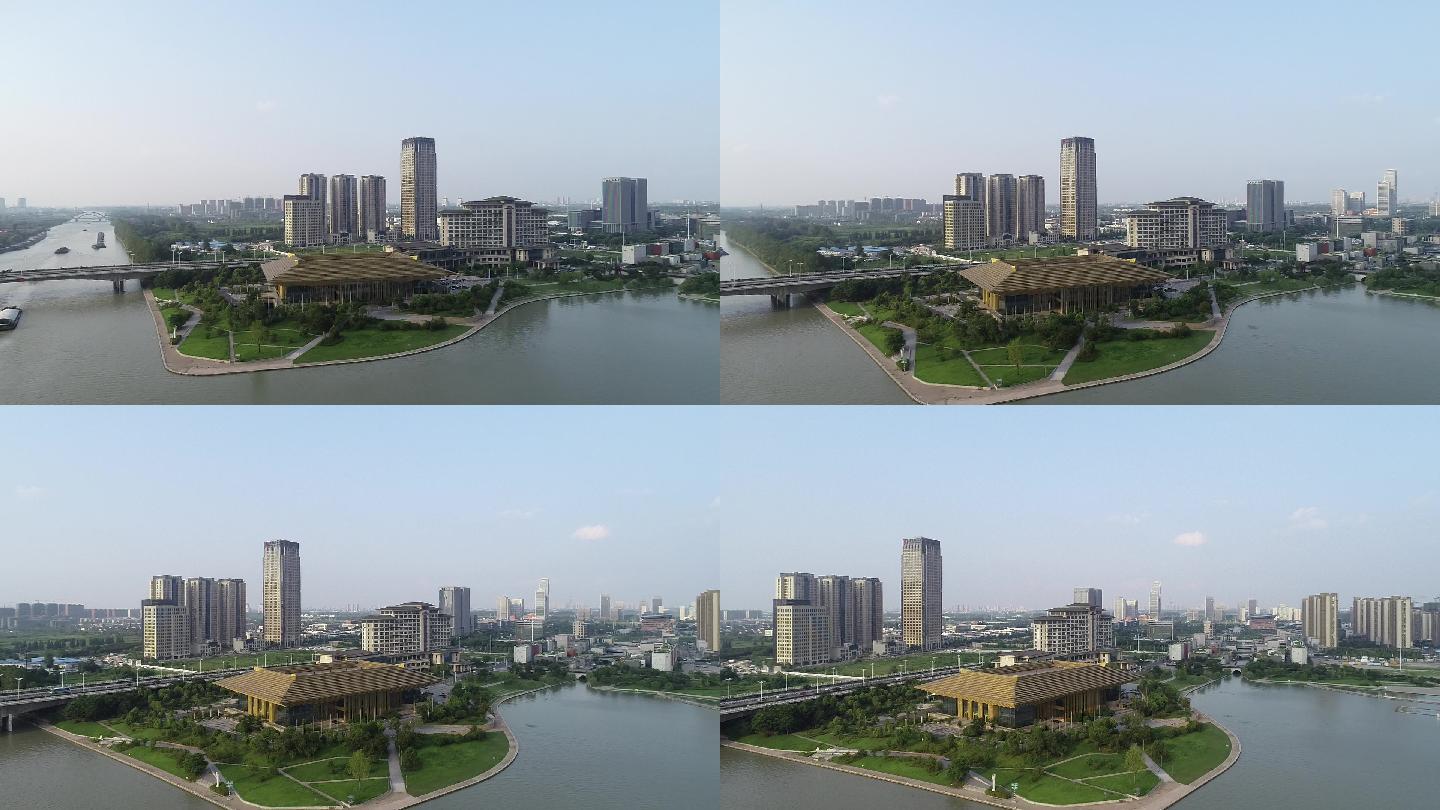 京杭之心世界运河名城博览会空镜头