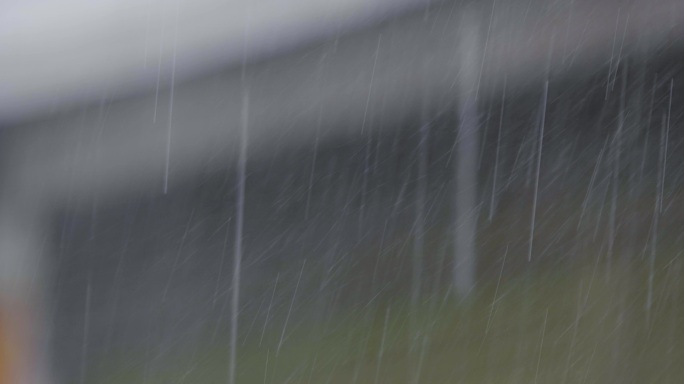 大雨 落雨 雨滴 升格02 4K