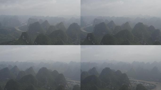 4K-Log-航拍桂林相公山景区
