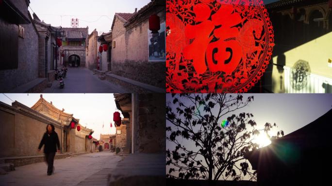 中国北方乡村暖泉古镇过年延时摄影
