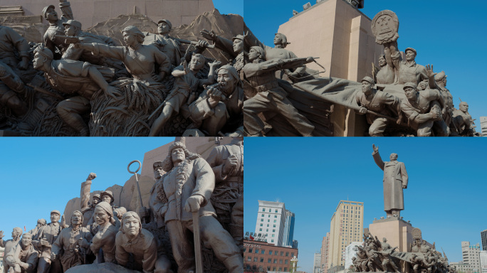 毛主席 人民英雄雕塑雕像