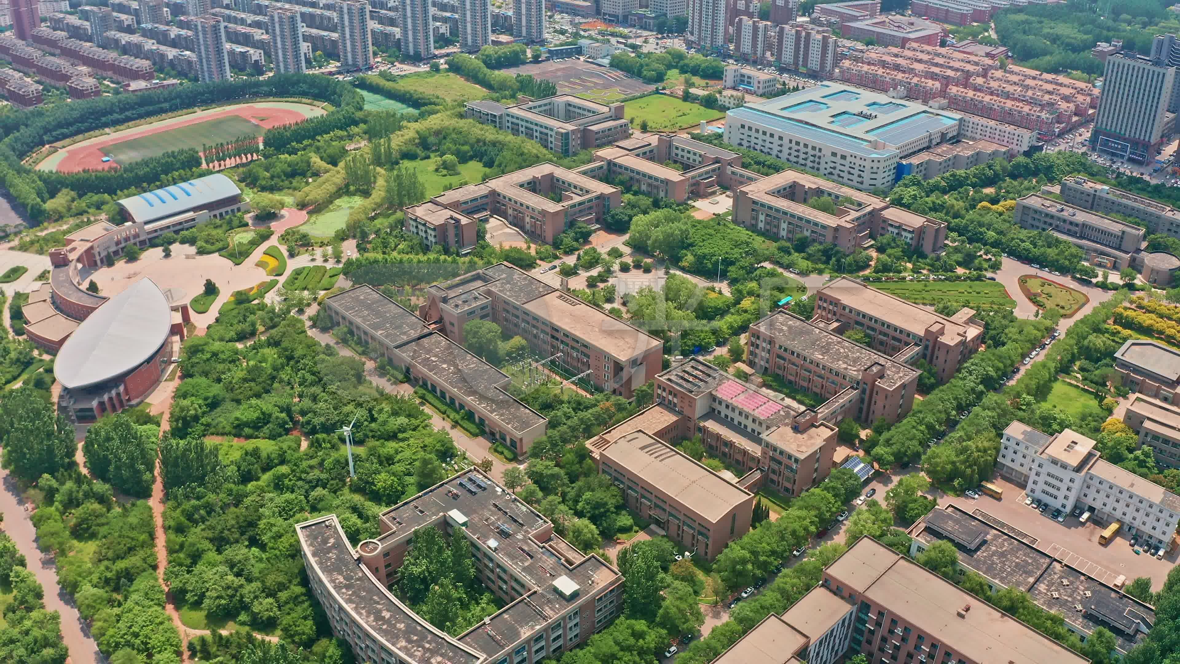 航拍校园_校园风光_青岛农业大学_Qingdao Agricultural University