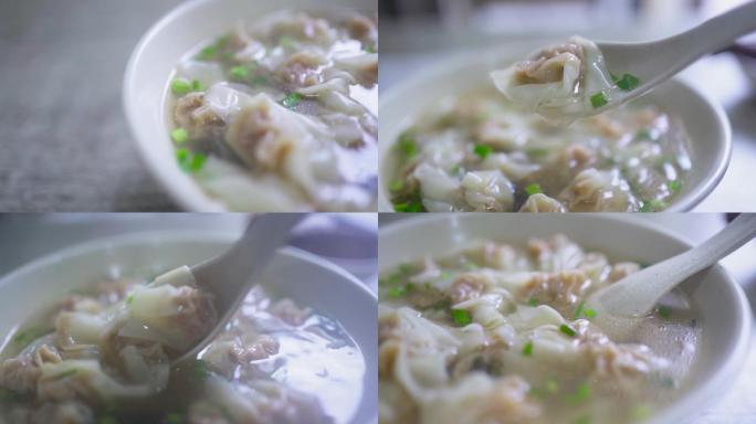 一碗馄饨传统中国美食