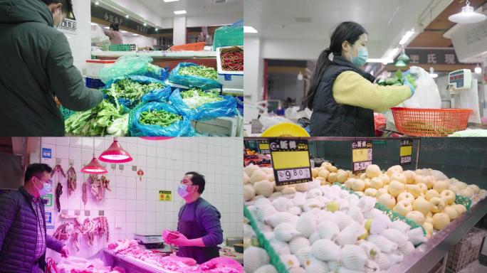 4K上海疫情下的菜市场