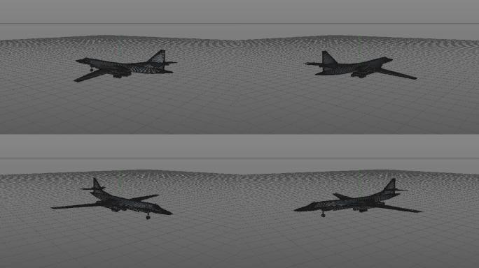 白天鹅轰炸机OBJ模型