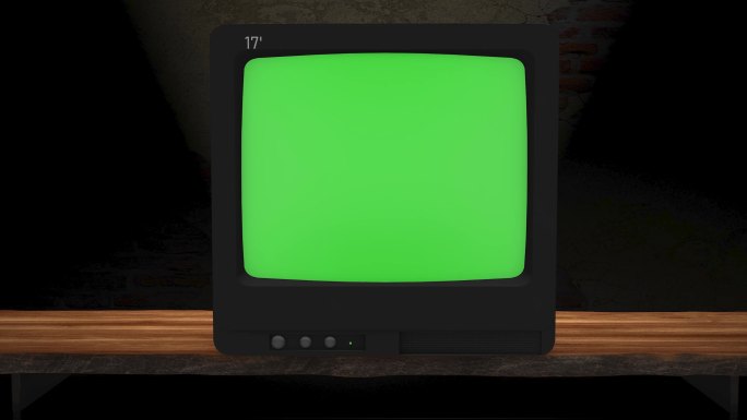 电视机屏幕绿幕播放