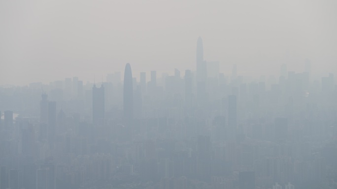 日落 城市大景 延时 平安大厦 深圳地标