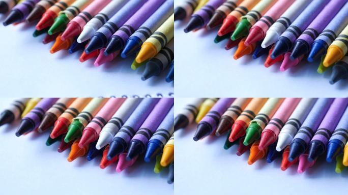 整洁强迫症 铅笔彩笔排列 色彩 背景