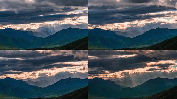 阿尼玛卿雪山耶稣光