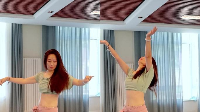 跳肚皮舞的年轻女性 高速升格