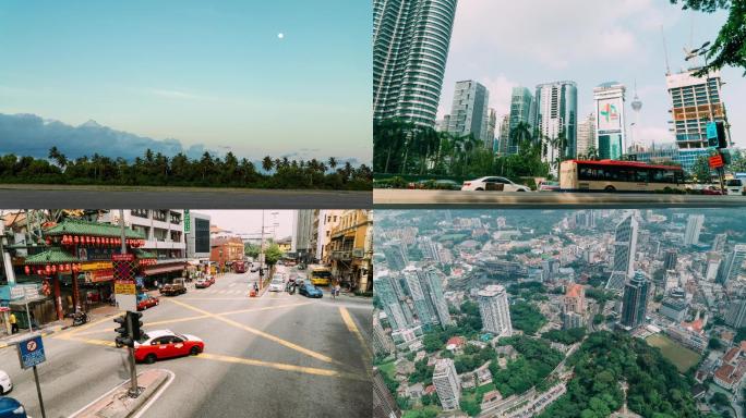 世界风光马来西亚吉隆坡延时摄影