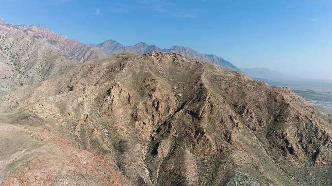 宁夏贺兰山脉特殊地貌航拍