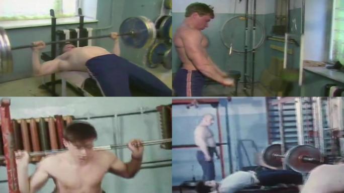 80年代健身房运动员