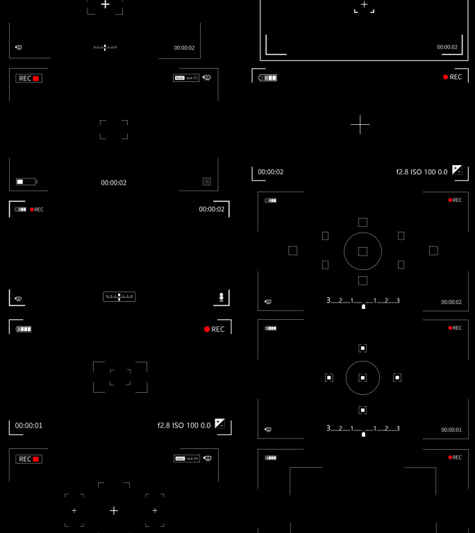 带alpha10款取景框录像框视频素材包