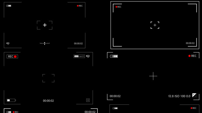 带alpha10款取景框录像框视频素材包