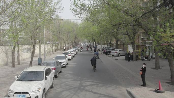 天津航拍 街道 马路 行人 天津烟火气