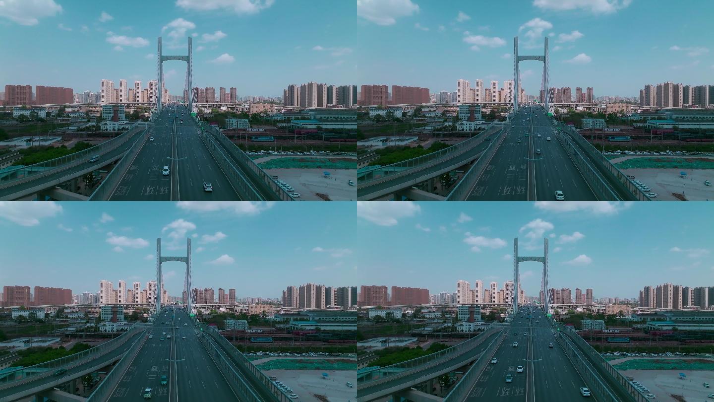 城市高架大桥郑州农业路高架固定镜头4