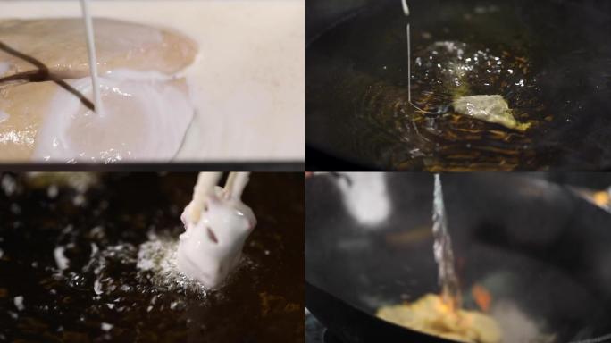 东北菜锅包肉视频素材 制作过程