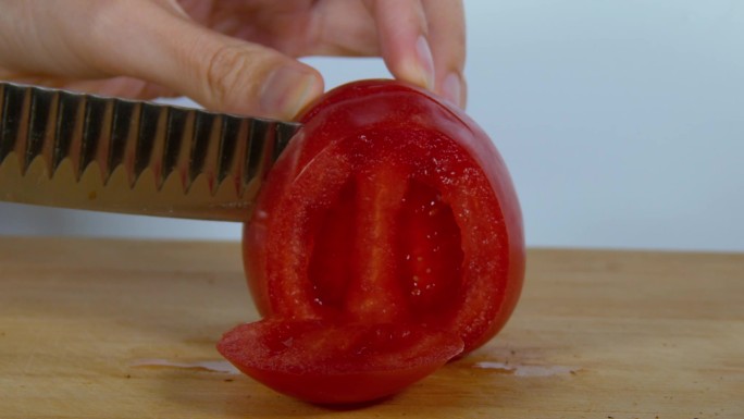 切西红柿创意画面