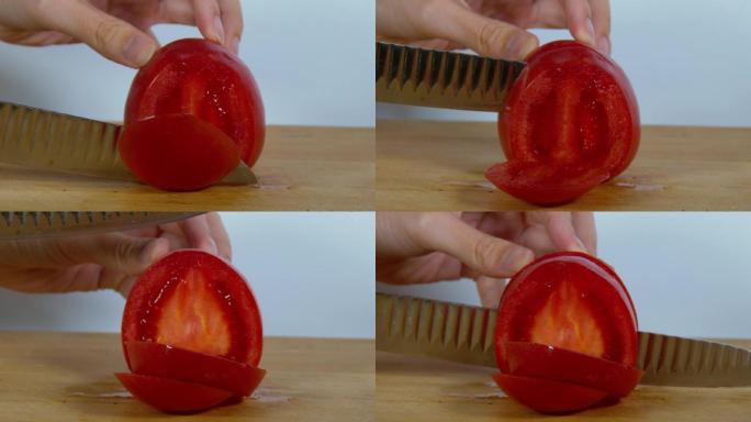 切西红柿创意画面