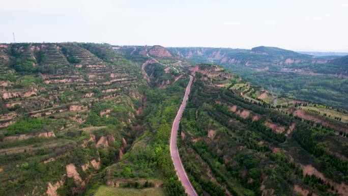 航拍山区自然风光大景B_39_2