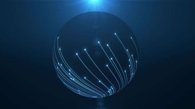 球体 球形螺旋线 视频特效 AE模板