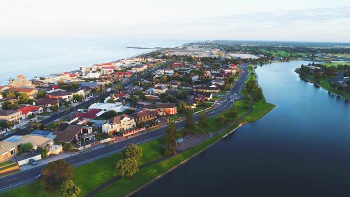 4K航拍澳洲沿海城市