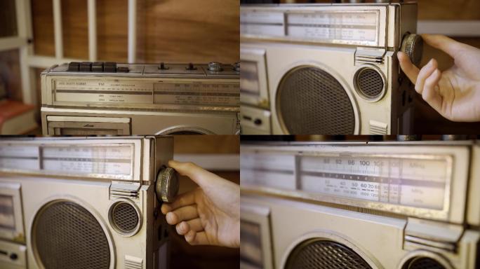 上世纪八九十年代老式收音机