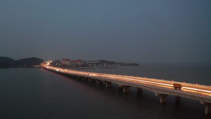 苏州太湖大桥夜景