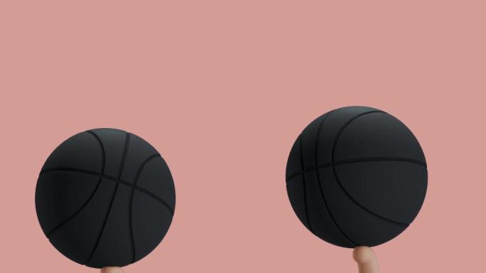 抖音快手3D动画卡通画面手指篮球表情图包