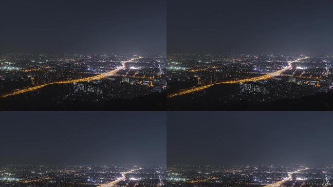 杭州半山夜景-车轨延时摄影