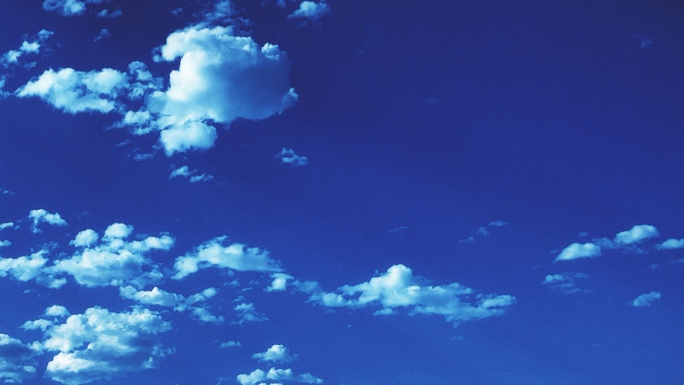 【HD天空】深蓝云团暗蓝质感画面缓慢云动