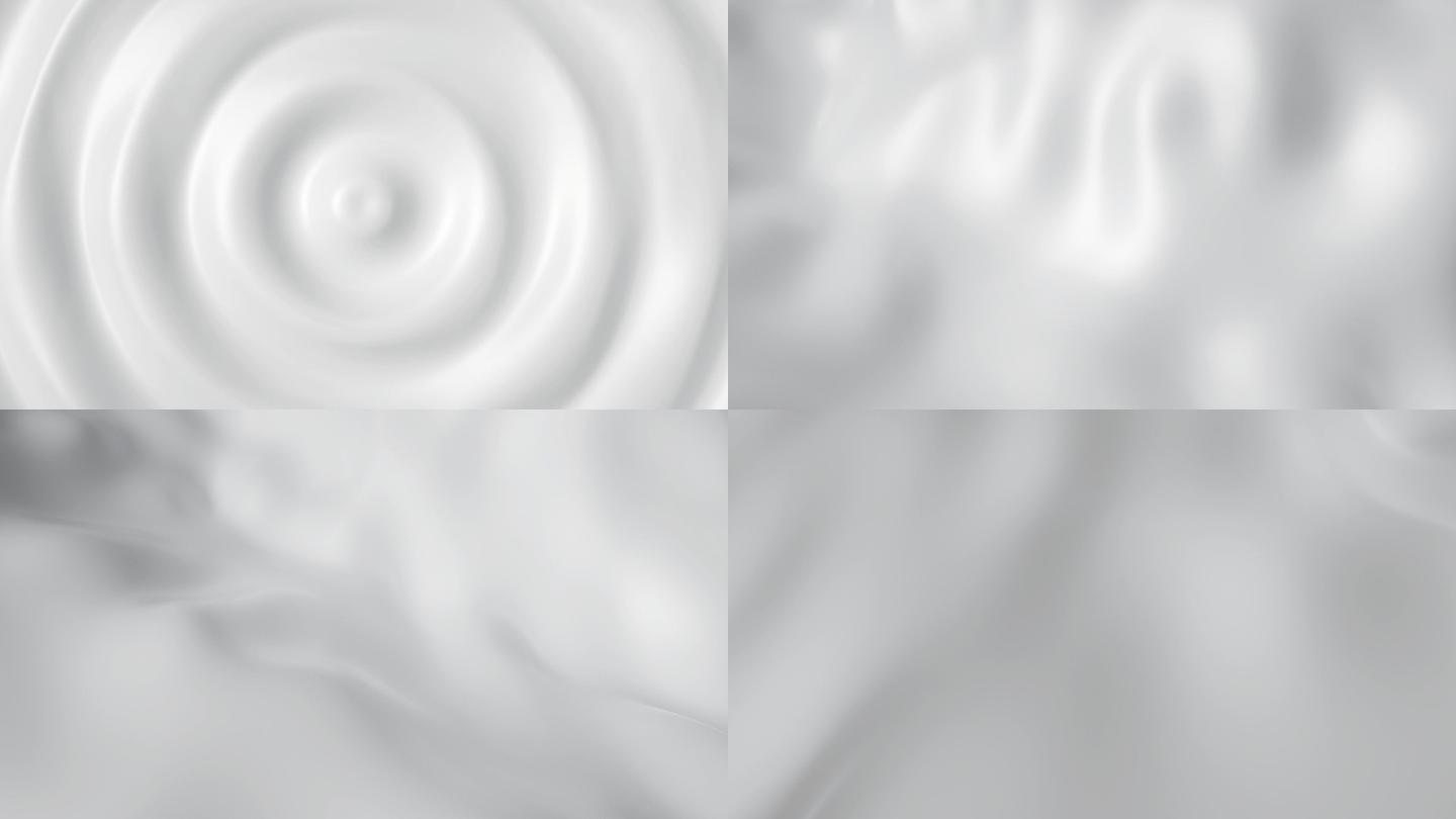 白色波紋液體乳液化妝品膏體