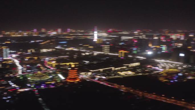 4K-log-航拍河南洛阳城市全景