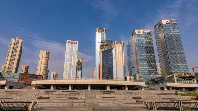 长沙城市日出日落空镜延时