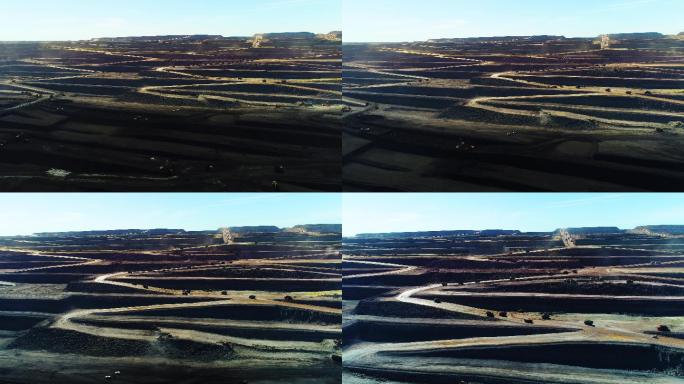 新疆准东煤田 煤矿开采 露天煤矿