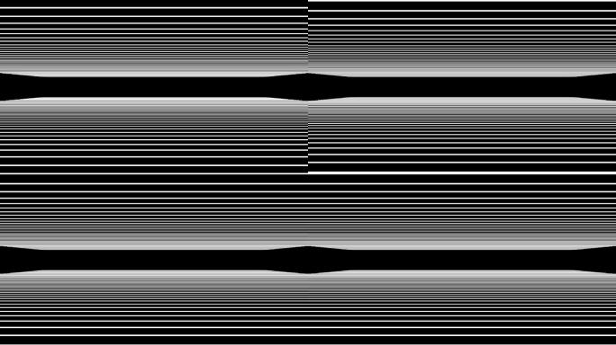 4k带通道穿梭线条 黑白线条