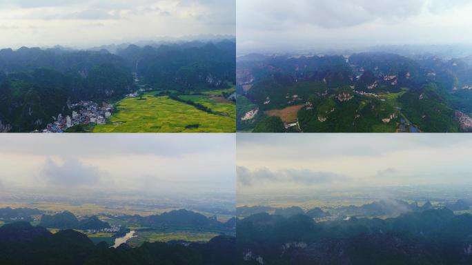 4K航拍上林田园风光