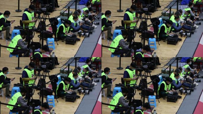 CBA篮球比赛摄影摄像记者