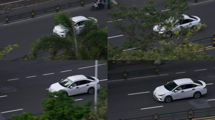 一汽白色电动车